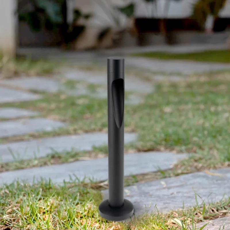 M Ledme Neko Black 10 W LED Beacon, 1000 Lumens, Adjustable Warm to Cold (CCT), IP65 Waterproof, 60 cm for Garden, Patio, Patios