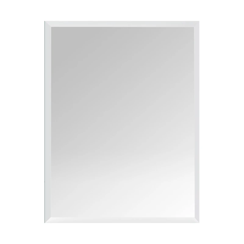 Relaxdays Frameless Bevelled Rectangular Mirror 40x50 cm Portrait/Landscape for Hallway & Bathroom