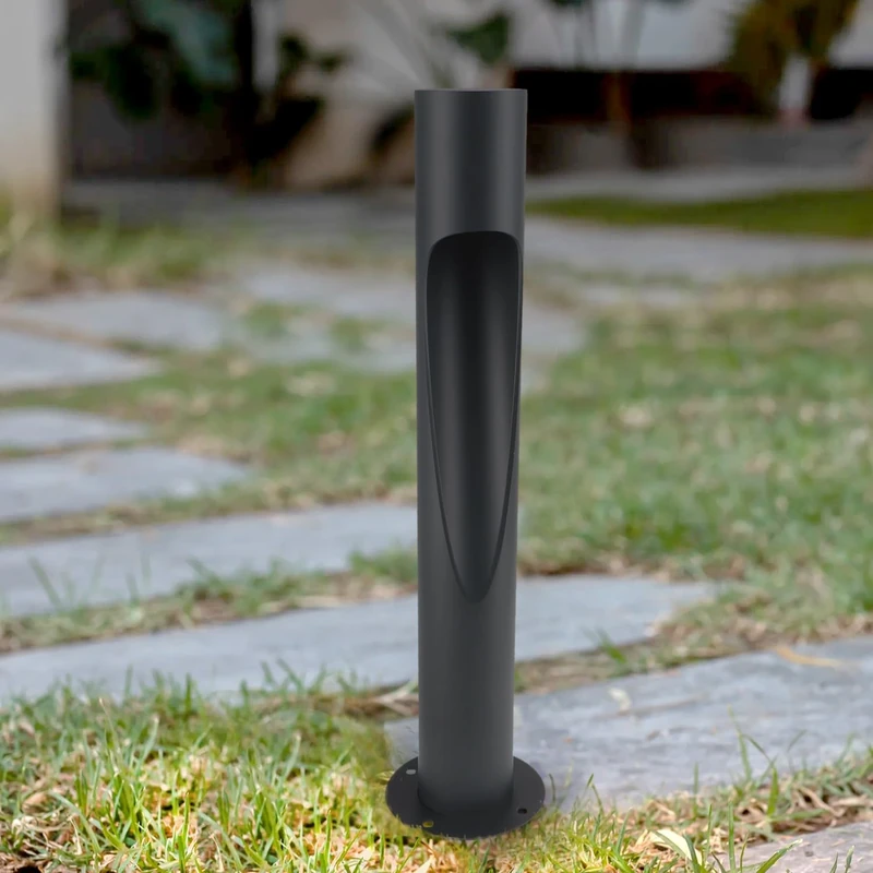 M Ledme Neko Plus Grey 10 W LED Beacon, 1000 Lumens, Adjustable Warm to Cold (CCT), IP65 Waterproof, 80 cm for Garden, Patio, Entryways and Patios.