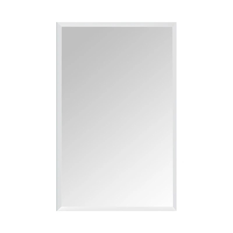 Relaxdays Frameless Rectangular Mirror 40x60cm Bevelled Wall Mirror for Hallway & Bathroom