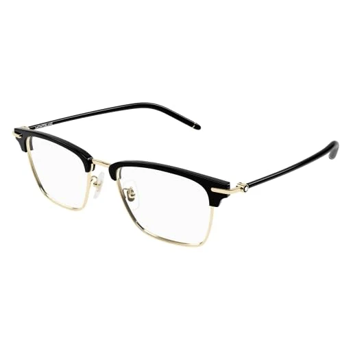 MONTBLANC Eyeglasses Gold-black-transparent/Lens Height: 39,20 Lens Diagonal: 56,70 Shape Description: Rectangular/Squared