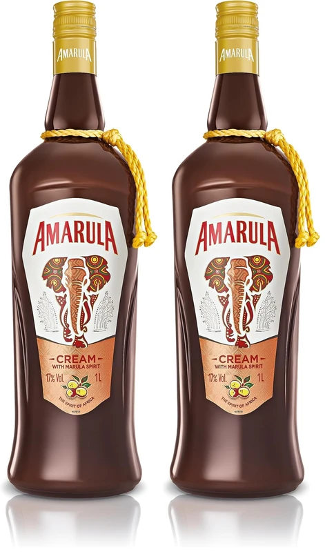 Amarula Original Marula Fruit & Cream Liqueur 1L | Notes Of Vanilla And Caramel (Pack of 2) - Image 1