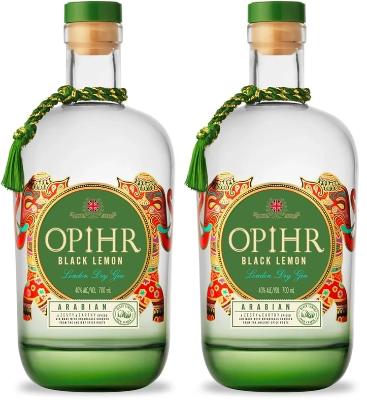 Opihr Arabian Edition Spiced London Dry Gin | Premium Dry Gin | Exotic Citrus & Spice-Led Flavour | Smooth & Balanced | 70cl | 43% ABV (Pack of 2)