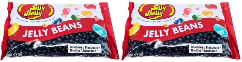Jelly Belly - Blueberry Flavour Jelly Beans Bag, 1kg (Pack of 2)