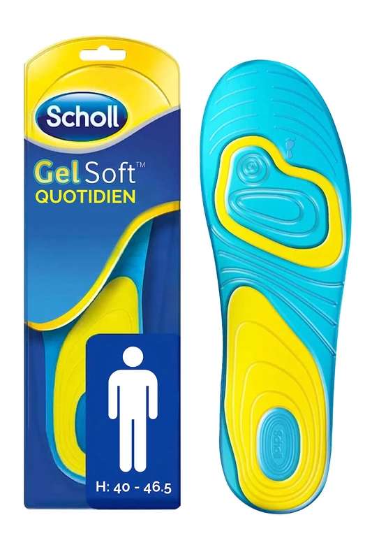 Scholl Gel Soft Insoles Men Daily Use (Pack of 2) - Image 1