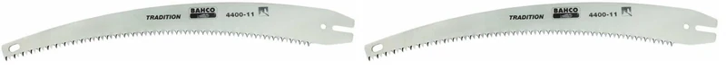 Bahco 4420-11 6 TPI Spare Blade for Pruning Saw, Silver, 280 mm (Pack of 2)