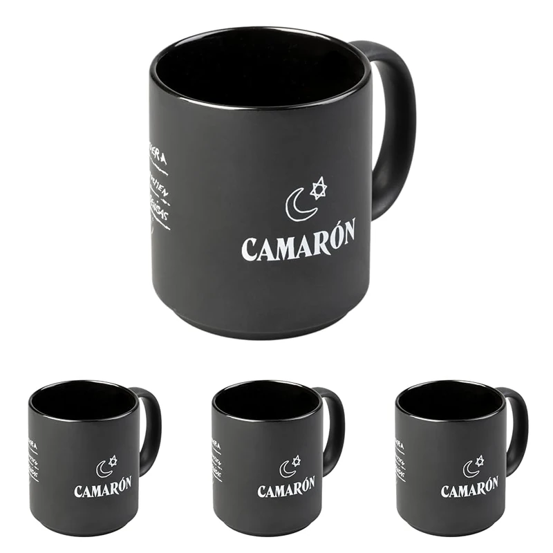 Grupo Erik Ceramic Mug Camaron De La Isla | 11.8 oz - 350 ml Coffee Mug Tea, Cool Mugs and Cups | Music Gifts Under 15 Pounds, Gifts for Music Lovers (Pack of 4) - Image 1