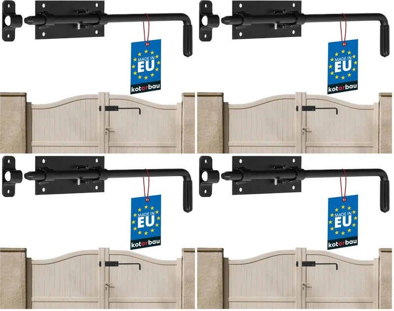 KOTARBAU Bolt Gate Bolt Door Bolt Door Bolt Door Slide Door Lock Door Slide Door Lock Floor Slider Sectional Door Door Lock 420 mm (Pack of 4)