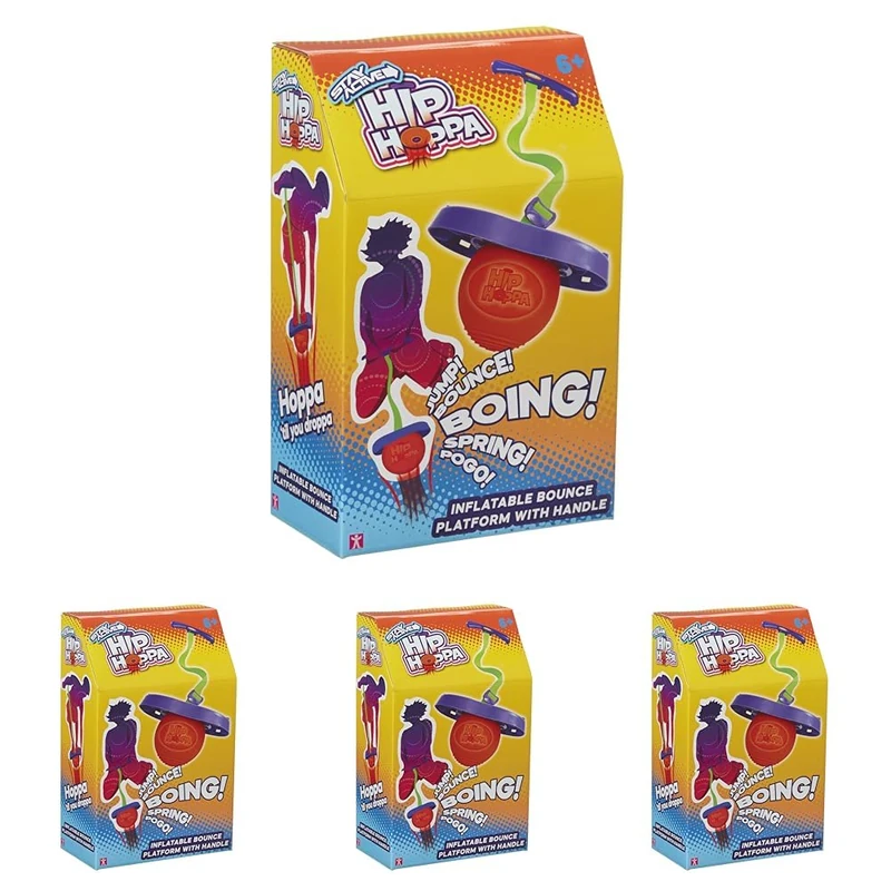 STAY ACTIVE HIP HOPPA - jumping fitness coordination toy with flexible strap pogo stick for indoor/outdoor play (Pack of 4) - Image 1