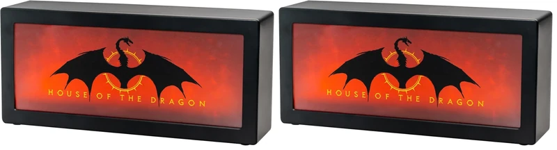 Grupo Erik Battery Lamp - Game of Thrones Gifts | Mood Light, Gaming Light, Wall & Desk Lamp | House of The Dragon Gifts, Cool Room Decor (Pack of 2)