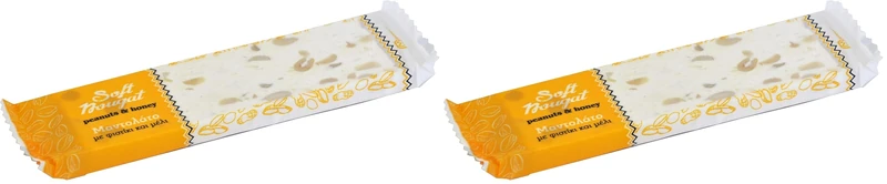 Melissokomiki Dodecanesse Soft Nougat with Peanuts and Honey - Display Box 12 pcs X 60 g (Pack of 2) - Image 1
