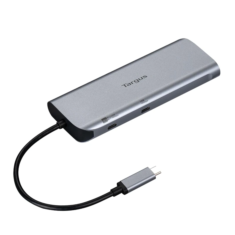 Targus Dual Video Mobile Dock with 140W EPR Pass-Thru, Dual 4K HDMI USB-C Docking Station, 10Gbps USB-C & USB-A Hub, Gigabit Ethernet, PD 3.1 Charging, Windows, MacBook, Chromebook & Linux Compatible
