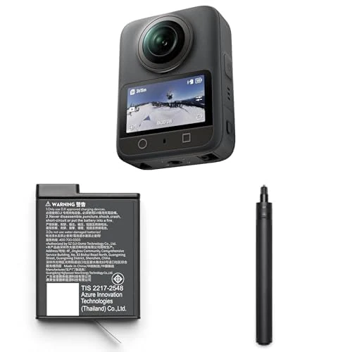 DJI Osmo 360 Extreme Battery Vlog Combo, 360 Camera with Native 8K 360° Video, 4K/120fps & 170° Boost Video, 1950mAh Extreme Battery Plus, 1.6m Tripod Selfie Stick, for Extended Vlogging & Recording