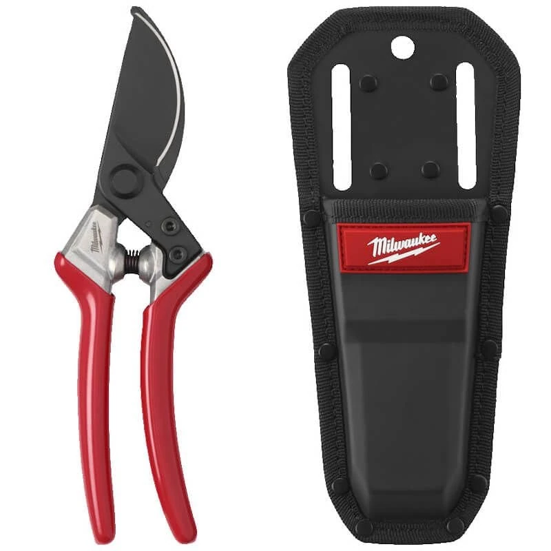 Milwaukee 4932499679 25mm Bypass Pruning Shears with Sheath