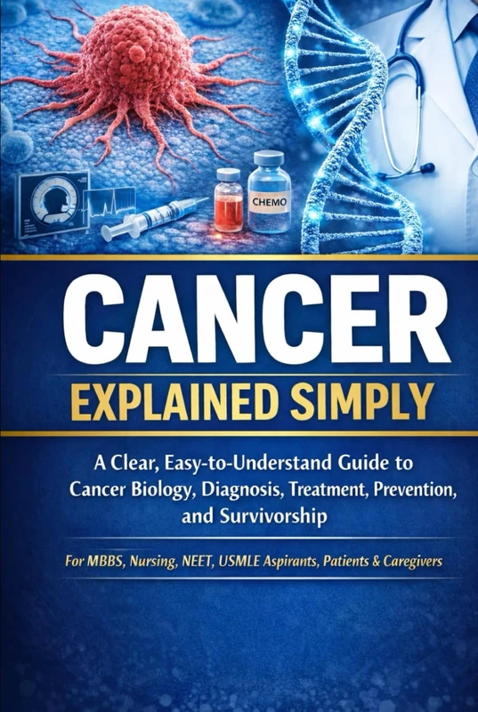 Cancer Explained Simply: A Clear, Easy-to-Understand Guide to Cancer Biology, Diagnosis, Treatment, Prevention, and Survivorship For MBBS, Nursing, ... Caregivers (Exam-Ready Medical Notes Series)