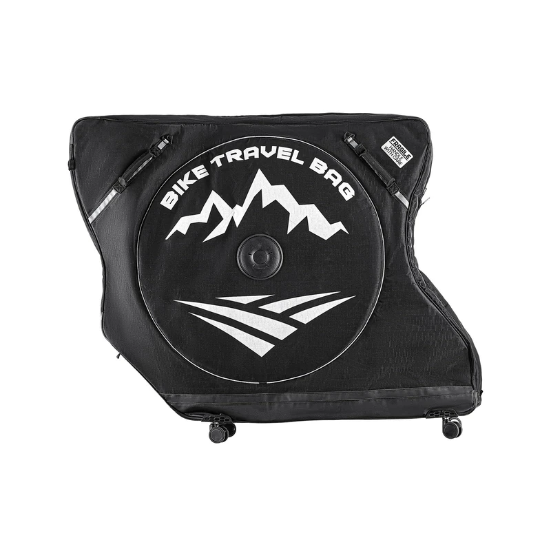 VEVOR Bicycle Travel Bag 94-106 cm Wheelbase 600D Bicycle Transport Bag with TSA Lock and Double Zipper, Black Bicycle Bag for Air Travel