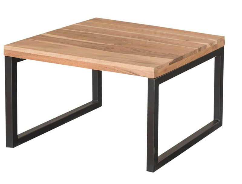 A ASPECT Mala Solid Acacia Wood Coffee Table/Side Table (50x50x35 cm)