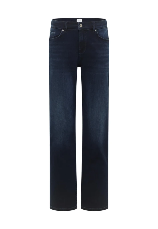 Mustang Women's Jeans Style Madison Wide, Dark Blue 881, 25W x 30L