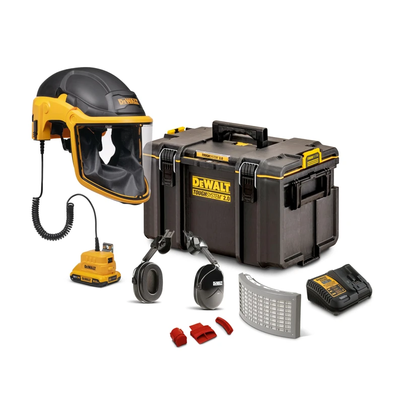DeWALT Powered Air Purifying Respirator with Hard Hat, Safety System