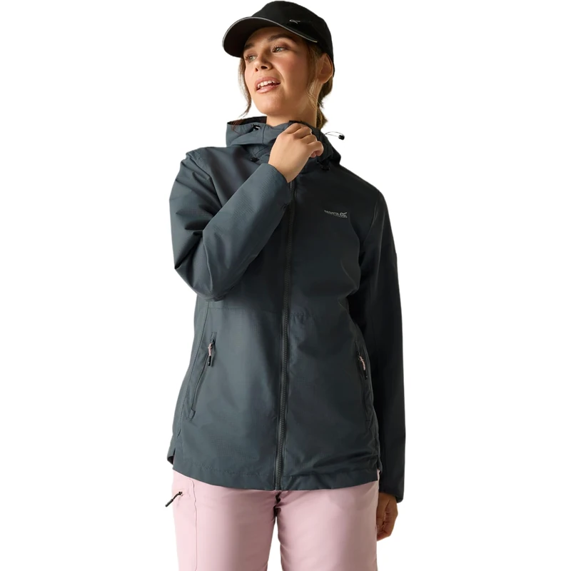 Regatta Womens Hamara IV Waterproof Shell Jacket Breathable Hiking Walking Coat