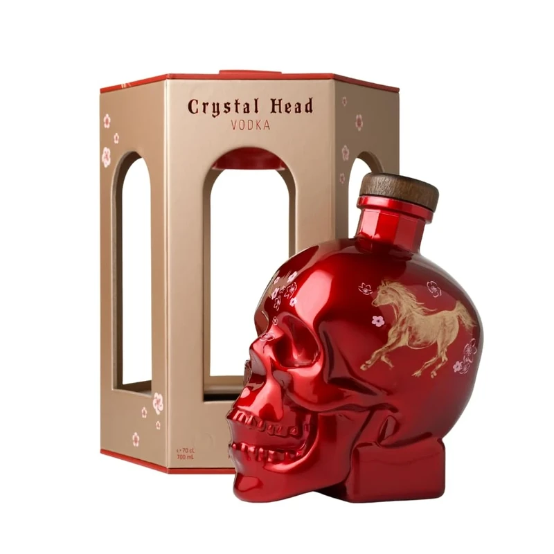 Crystal Head Vodka Lunar Horse 2026 Limited Edition 70 cl, 40% ABV – Made from Canadian Corn - Award-Winning Premium Vodka