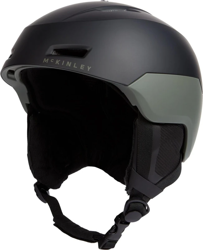 Mc Kinley Unisex Flyte Pro Ski Helmet, Black Night/Olive, S