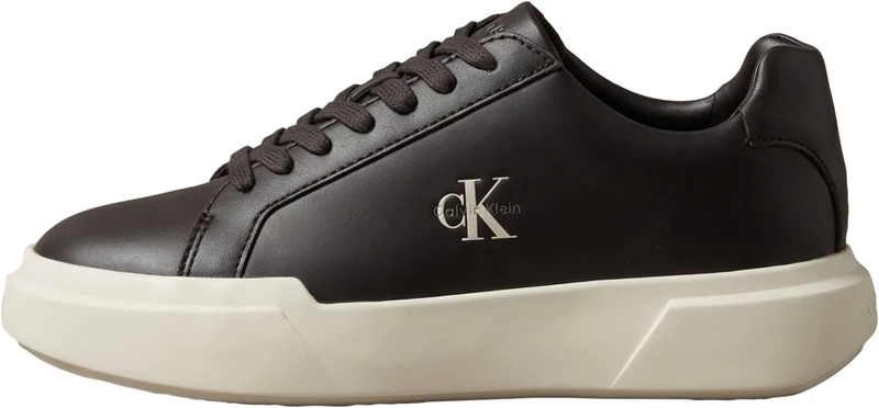 Calvin Klein Women Chunky Cupsole Laceup LTH Wn Yw0Yw01947 Low Top, Pink (Fudge/Marshmallow), 3.5