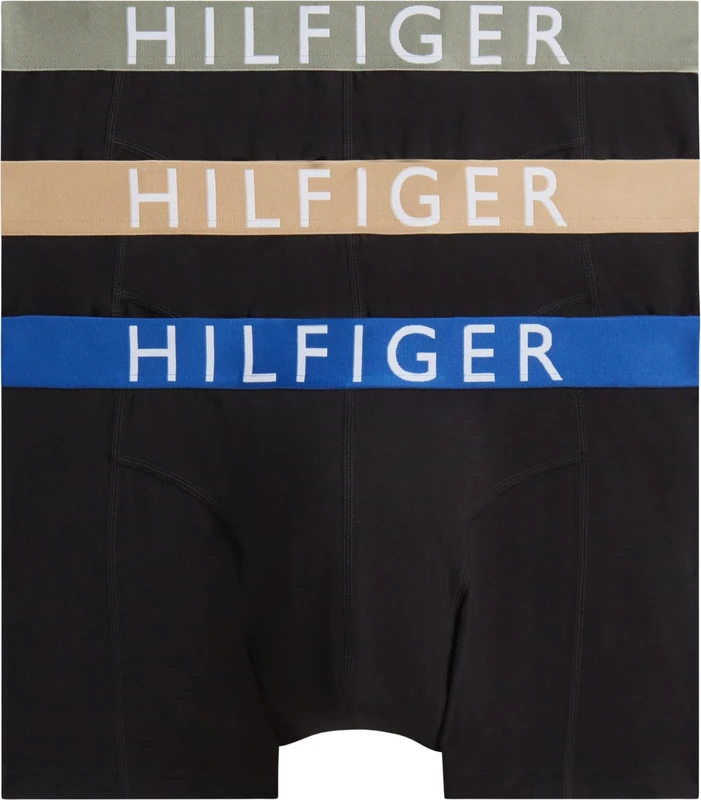 Tommy Hilfiger Men 3P Trunk Wb UM0UM03886 Trunk, YELLOW (B//Utility Sage/Desert/Ancient Blue), L