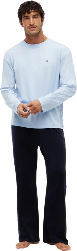 Tommy Hilfiger Men Ls Jersey Pj Set Print Um0Um03602 Other Lounge & Sleepwear, PURPLE (Sky Blu/Nvy Blue), XXL