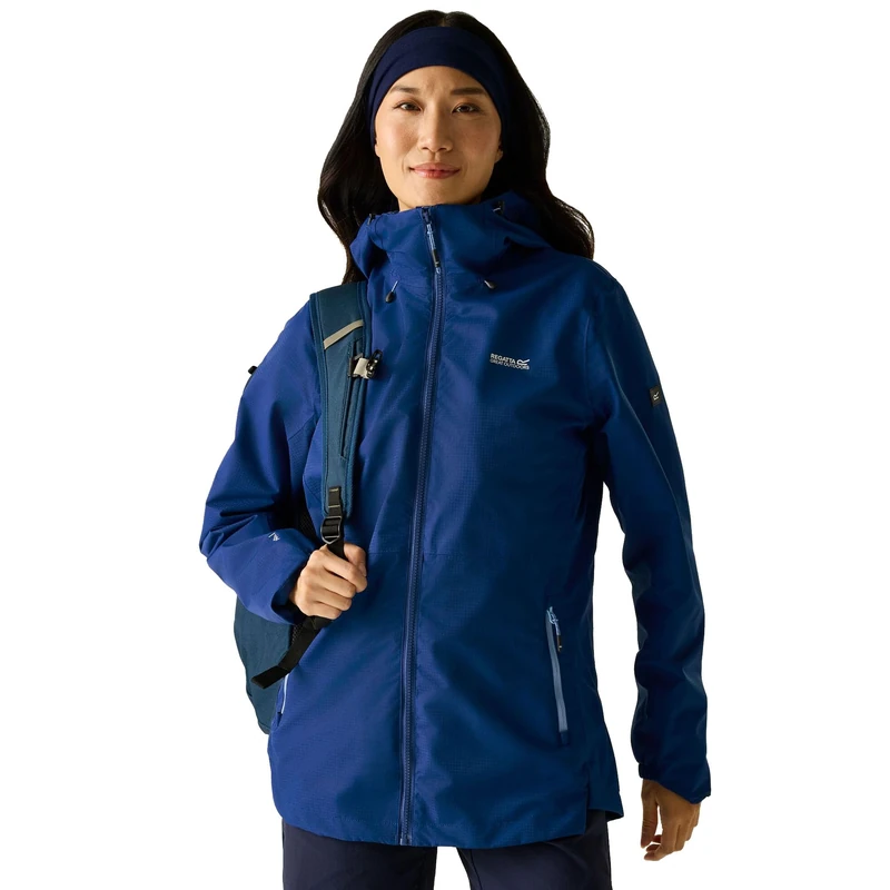 Regatta Womens Hamara IV Waterproof Shell Jacket Breathable Hiking Walking Coat