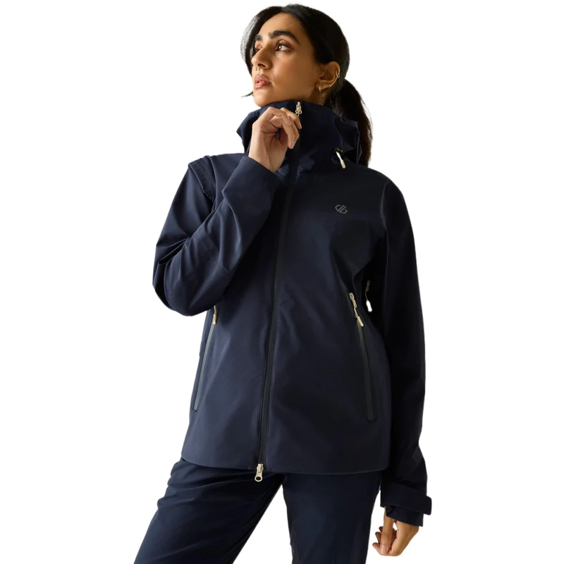 Dare 2b Women's Haik Hiking Jacket, Lightweight Waterproof Windproof Walking Coat