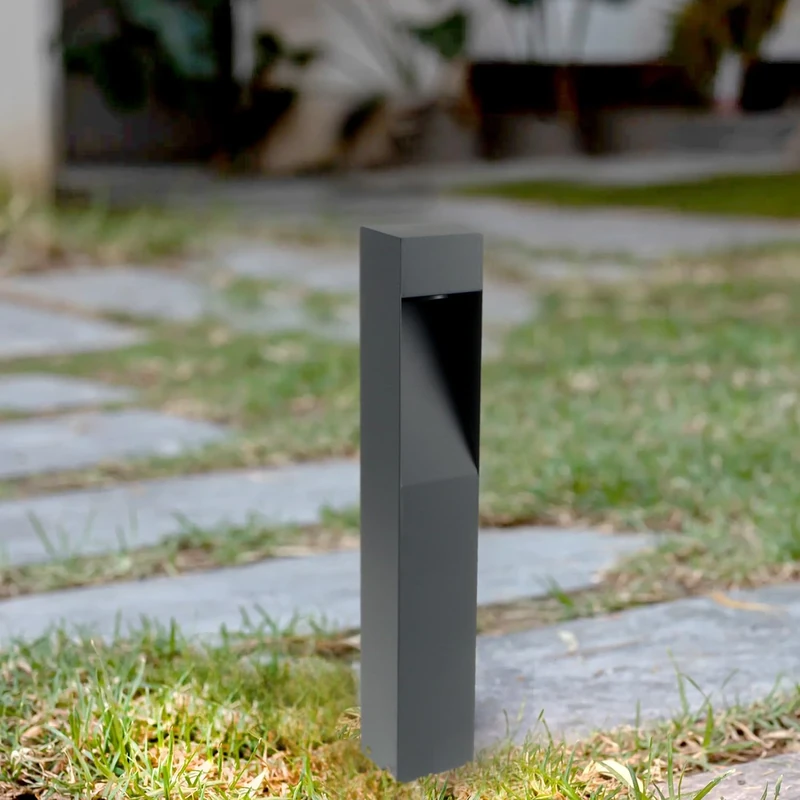 M Ledme - Bornos Grey CCT 10W IP65 LED Beacon, Ideal for Garden, driveways and entrances