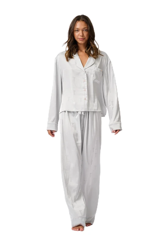 Ted Baker women's Peggy full sleeve satin Jaquard traditional pijama