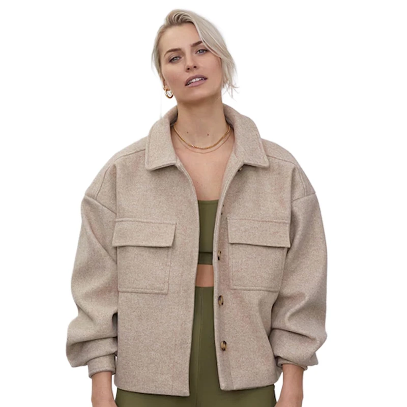LeGer Eva Jacket - women's jacket with chest pockets - loose fit - shirt jacket for transition - fashion for women - by Lena Gercke - sizes 34-44 - Image 1