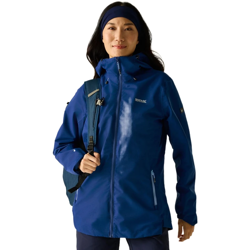 Regatta Womens Hamara IV Waterproof Shell Jacket Breathable Hiking Walking Coat - Image 1