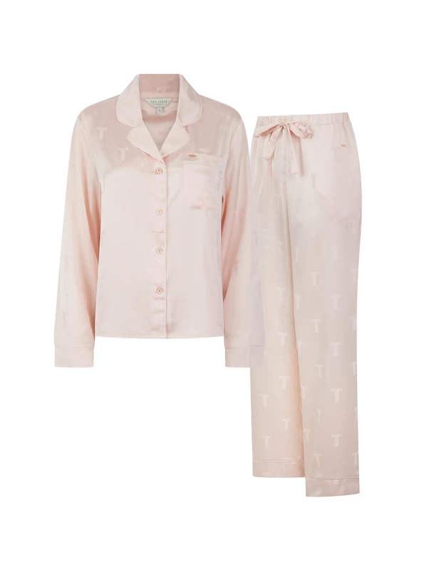 Ted Baker women's Peggy full sleeve satin Jaquard traditional pijama - Image 1