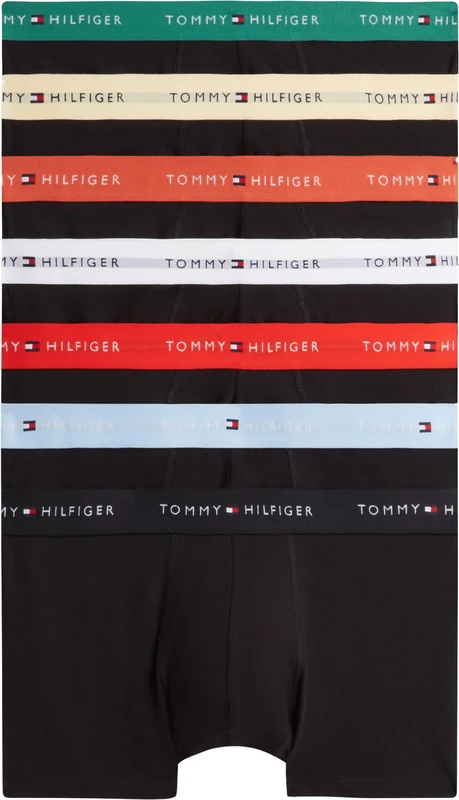 Tommy Hilfiger Men 7P Trunk Wb UM0UM03895 Trunk, GOLD (B//Al Gr/Bk/Lt D/Br V/Ch Bl/Fr R/Wt), XL