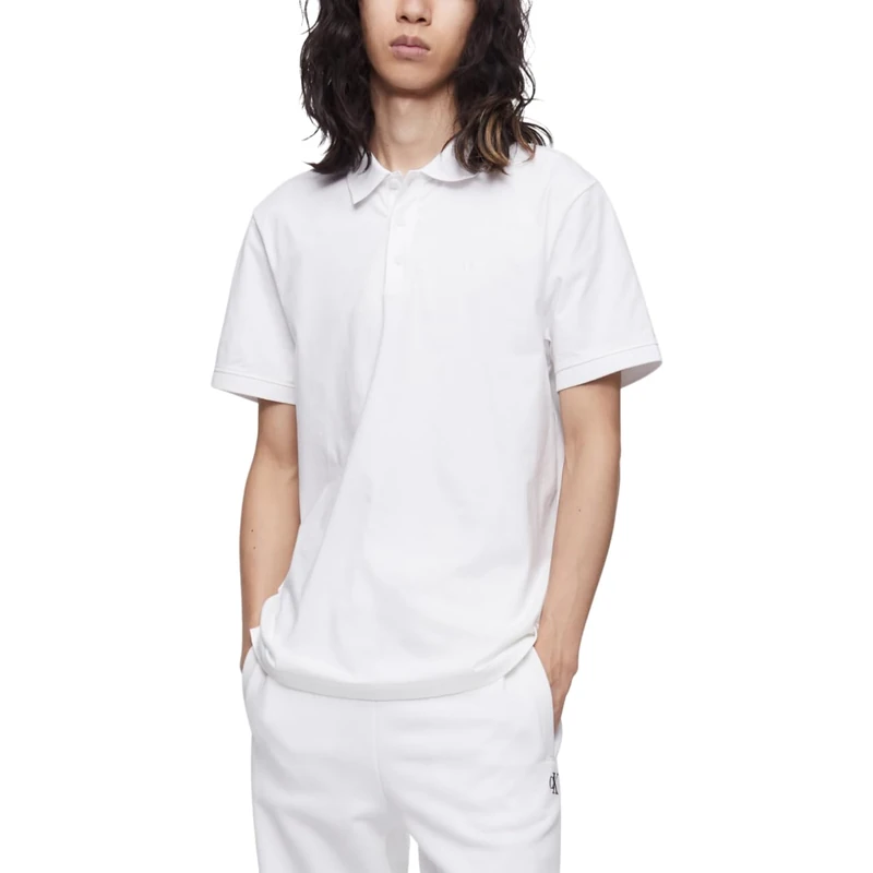 Calvin Klein Men Ss Monogram Pique Polo Lv040Em269 Polos, Blue (Estate Blue), 3XL