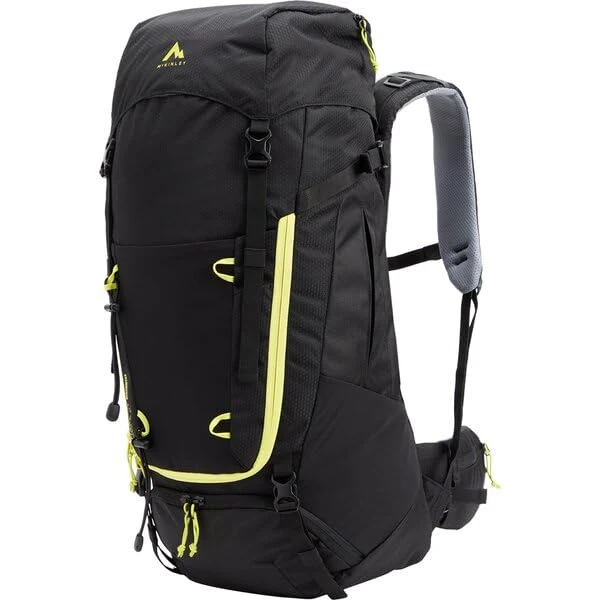 Mc Kinley Unisex Make II CT 45+10 Vario Trekking Backpack, Black Night/Green Li, One Size