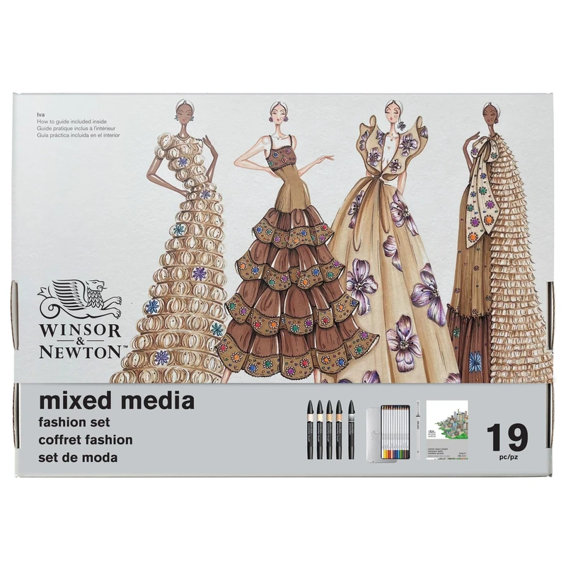 Winsor & Newton Mixed Media Set - 19 Piece Fashion Set