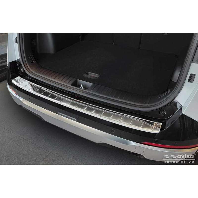 Avisa Stainless Steel Rear Bumper Protector compatible with KIA Sportage V (NQ5) Facelift 2025- - Silver