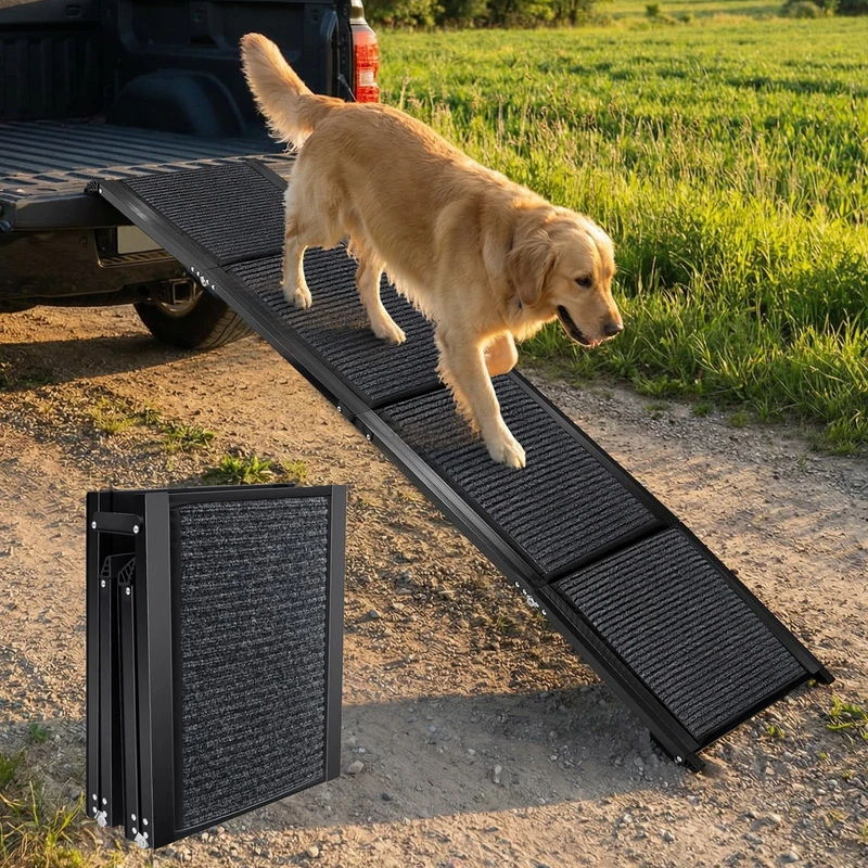 Faazy 180cm Extra Long Folding Dog Ramp for Cars and SUVs