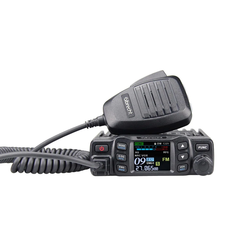 Albrecht AE 5900 Mini SSB CB Radio - Compact AM/FM/SSB Radio with 12 Watt | NRC Noise Reduction | Repeater Function | SWR Protection & TFT Colour Display - Ideal for Car & Truck