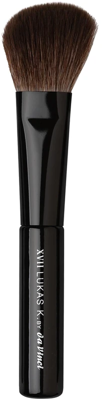 Bronzer/Blush Brush No. XVII, Lukas K. by da Vinci, Vegan Wavy Synthetic Fibres, Black Metal Ferrule, Wooden Handle, Blush & Bronzer, Handmade in Germany, Size 0