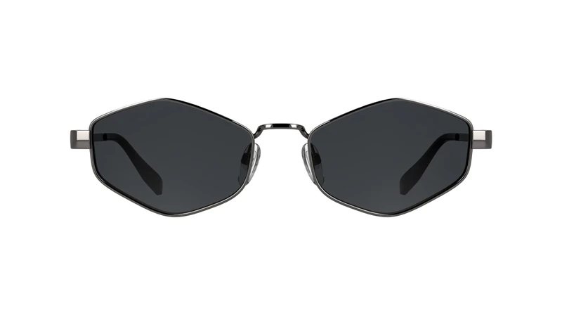 KARL LAGERFELD Women's Sunglasses KL365S - Dark Silver with Solid Smoke Lens