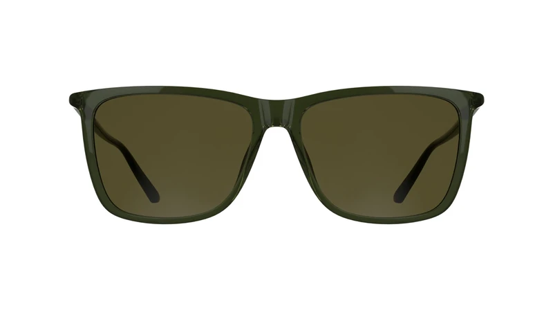Calvin Klein Men's Sunglasses CK26500S - Transparent Green with Solid Brown Lens