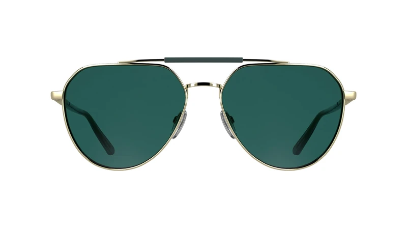 Calvin Klein Unisex Adult Sunglasses CK26100S - Gold with Solid Petrol Lens