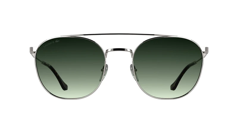 Lacoste Men's Sunglasses L281S - Light Gunmetal with Gradient Green Lens