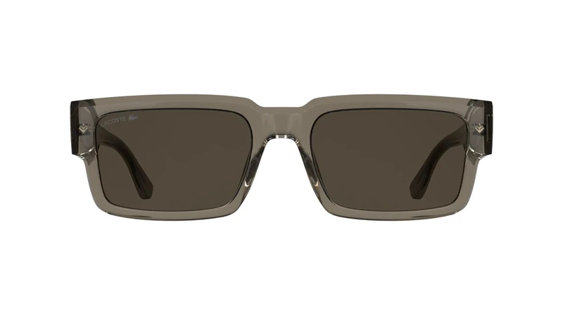 Lacoste Unisex Adult Sunglasses L6082S - Transparent Brown with Solid Light Brown Lens - Image 1