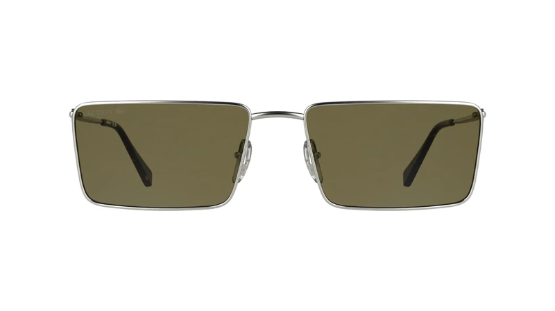 Lacoste Men's Sunglasses L279S - Silver/Brown with Solid Brown Lens